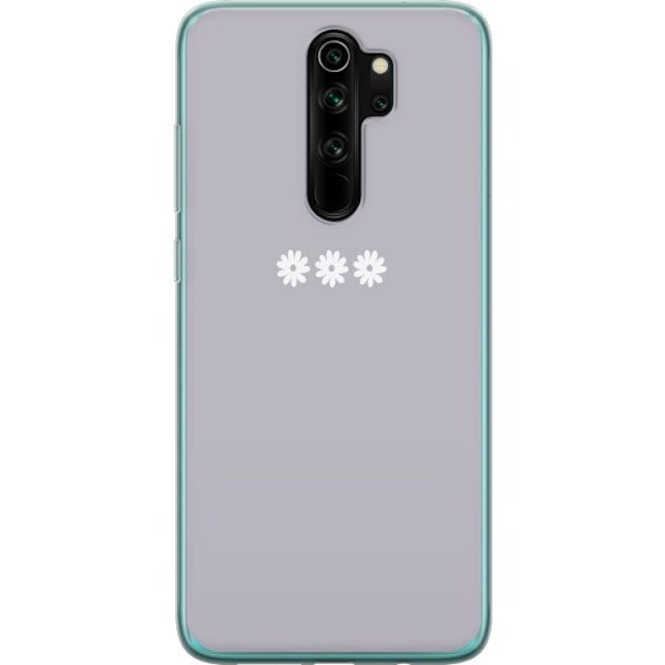 Xiaomi Redmi Note 8 Pro  Gjennomsiktig deksel Lilla Blomminima