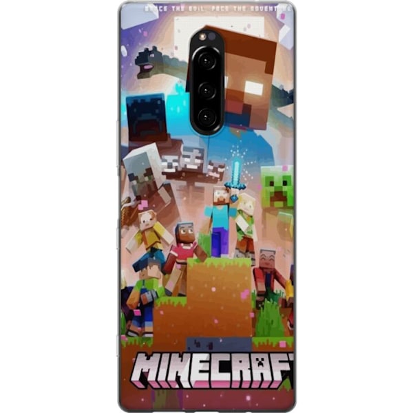 Sony Xperia 1 Genomskinligt Skal Minecraft