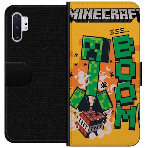 Samsung Galaxy Note10+ Lompakkokotelo Minecraft Boom