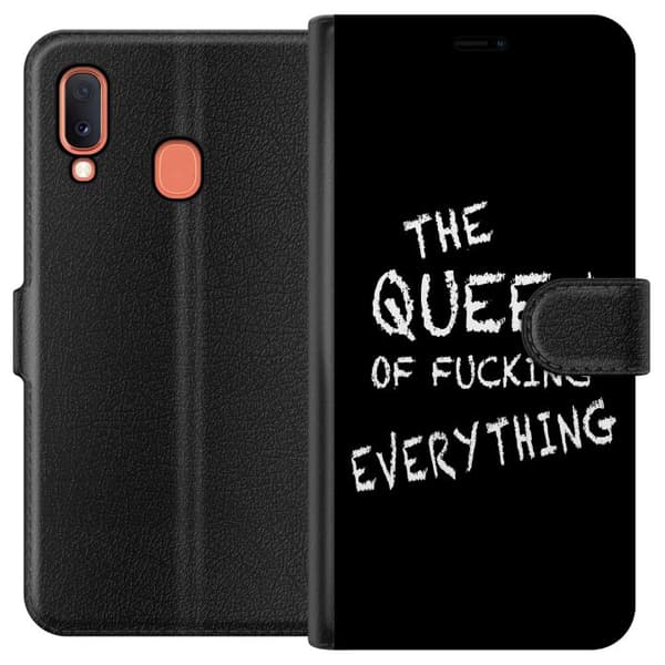 Kompatibelt Plånboksfodral till Samsung Galaxy A20e Queen of Everything