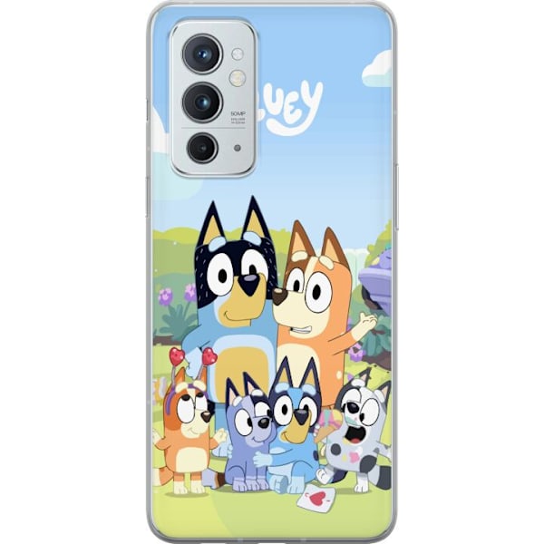 OnePlus 9RT 5G Genomskinligt Skal Bluey mobilskal med hela familjen i färgglad design