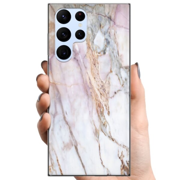 Samsung Galaxy S22 Ultra 5G TPU Mobildeksel marmor