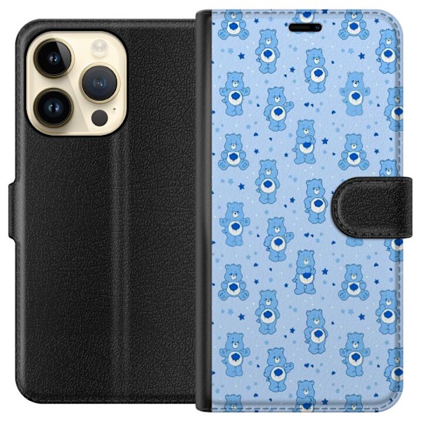 Apple iPhone 15 Pro Plånboksfodral Blå björn