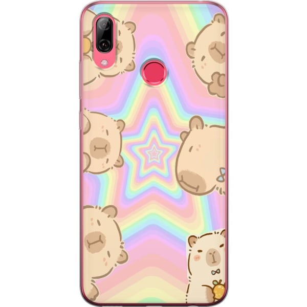 Huawei Y7 (2019) Gjennomsiktig deksel Kawaii Capybara Galaxy S