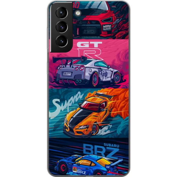 Samsung Galaxy S21+ 5G Gennemsigtig cover Subaru Racing