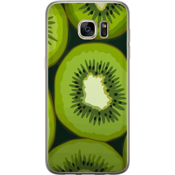 Samsung Galaxy S7 edge Läpinäkyvä kuori Kiwi