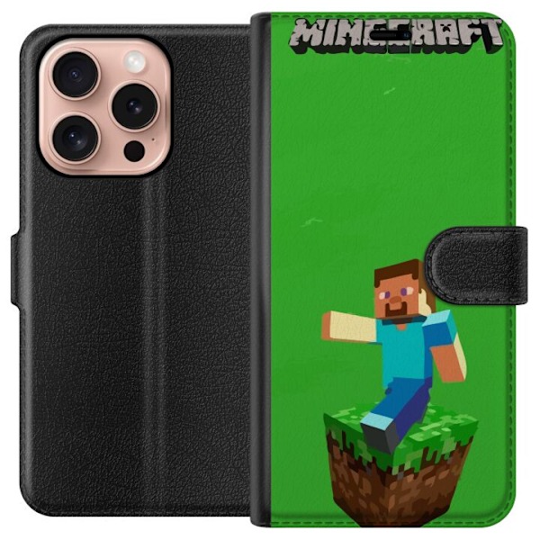 Apple iPhone 16 Pro Lommeboketui Minecraft