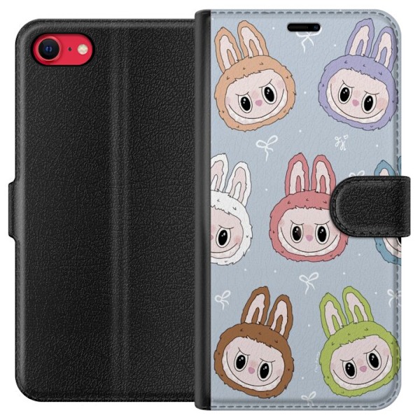 Apple iPhone 7 Tegnebogsetui Pastel Labubu