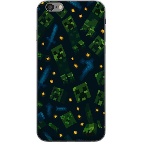 Apple iPhone 6s Plus Genomskinligt Skal Minecraft Dungeons Mob