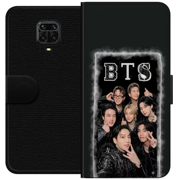 Kompatibel Tegnebogsetui til Xiaomi Redmi Note 9 Pro BTS-medlemmer poserer sammen i sorte outfits for en selfie sort