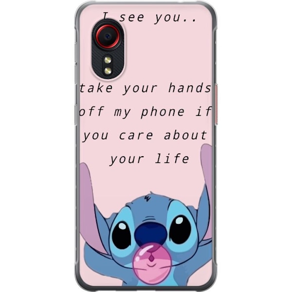 Samsung Galaxy Xcover 5 Genomskinligt Skal Stitch Lycka till