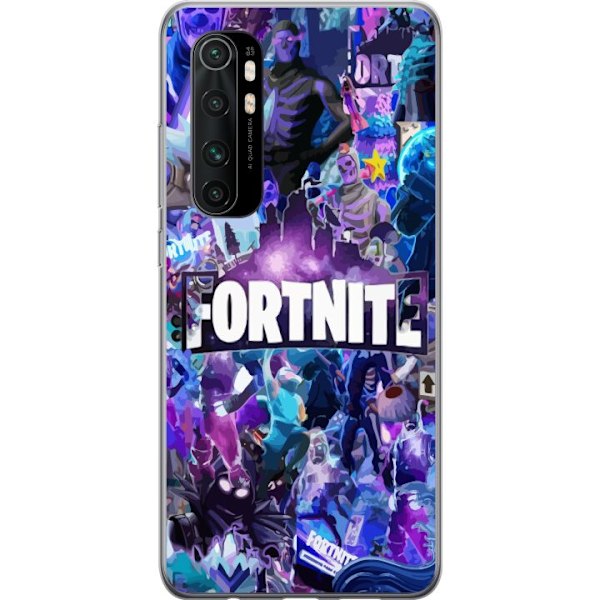 Xiaomi Mi Note 10 Lite Gjennomsiktig deksel Fortnite