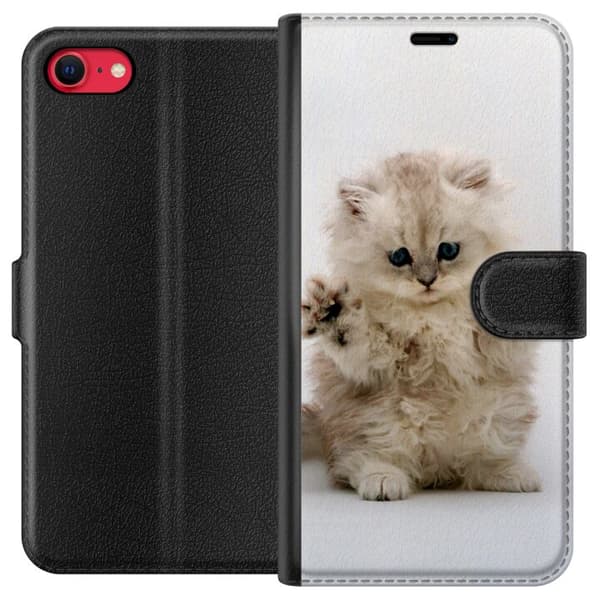 Kompatibelt Plånboksfodral till Apple iPhone 8 Katt
