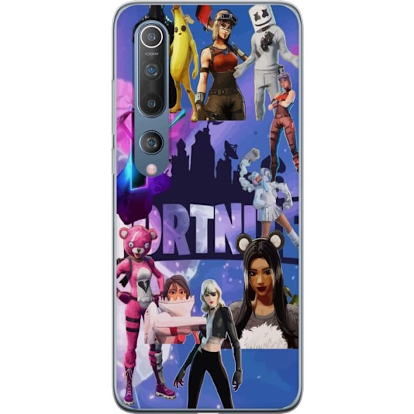 Xiaomi Mi 10 5G Läpinäkyvä kuori Fortnite