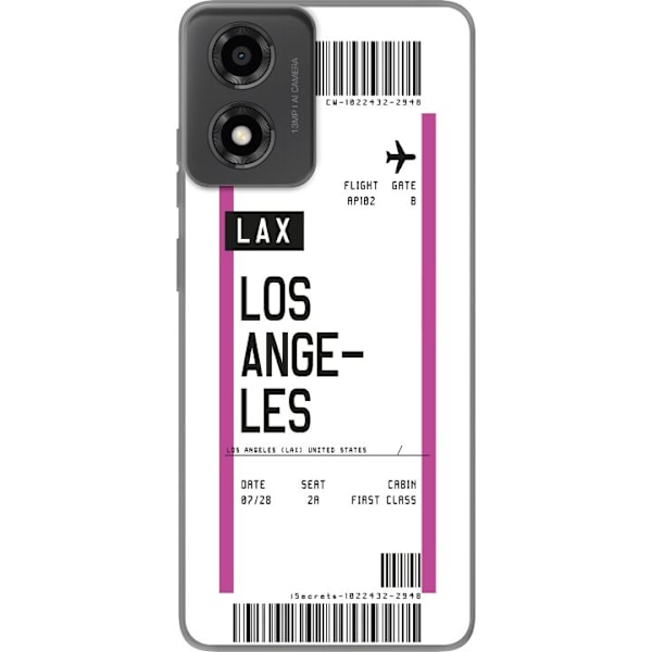 Motorola Moto E14 Genomskinligt Skal Los Angeles