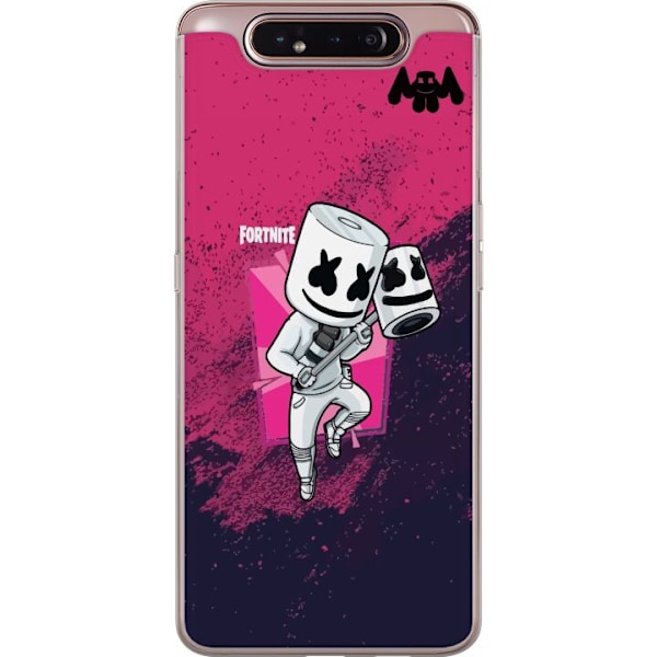 Samsung Galaxy A80 Genomskinligt Skal Marshmello Fortnite Skin