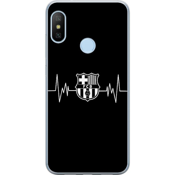 Xiaomi Mi A2 Lite Genomskinligt Skal FC Barcelona