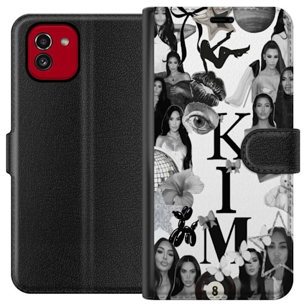 Samsung Galaxy A03 Tegnebogsetui Kim Kardashian – Aesthetic Look 2025