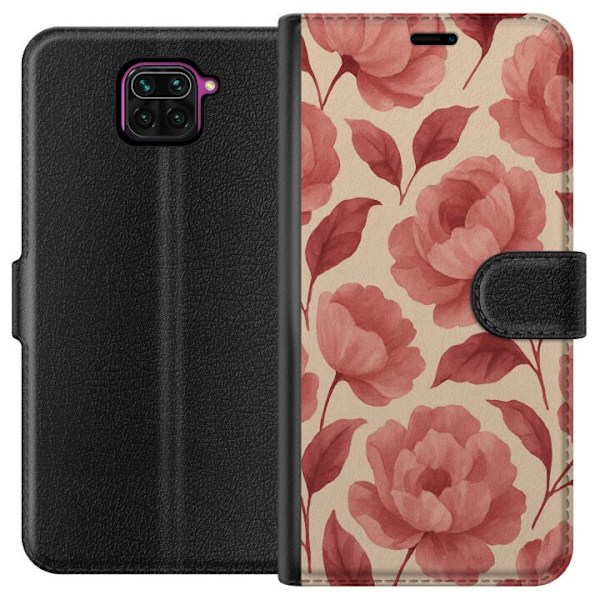 Xiaomi Redmi Note 9 Plånboksfodral Rose Bloom