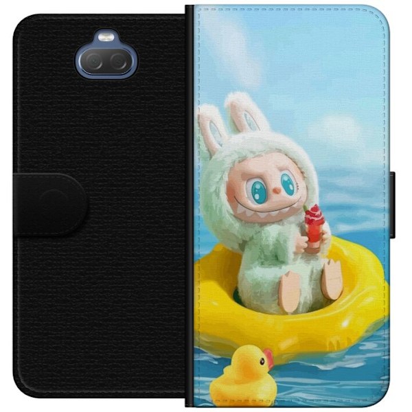 Sony Xperia 10 Tegnebogsetui Labubu Stripe Attack - Striber m