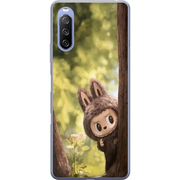 Sony Xperia 10 III Lite Läpinäkyvä kuori Labubu Graffiti Vibes – Katutaide hirviömuodossa