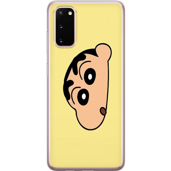Samsung Galaxy S20 Genomskinligt Skal Peeking Shinchan