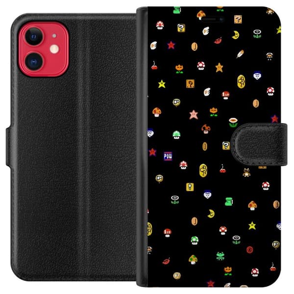 Kompatibel Tegnebogsetui til Apple iPhone 11 Super Mario Bros