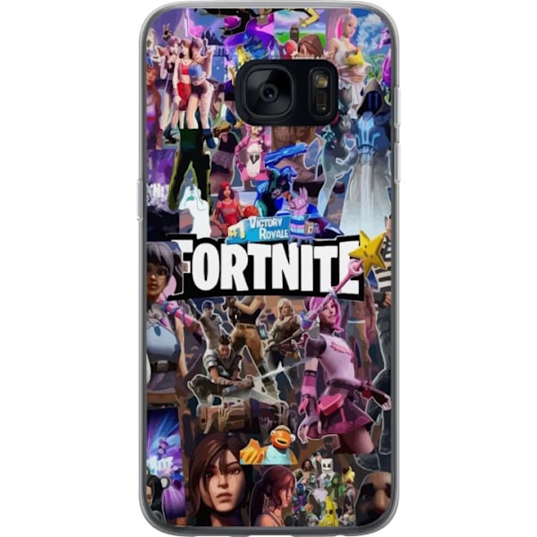 Samsung Galaxy S7 Läpinäkyvä kuori Fortnite