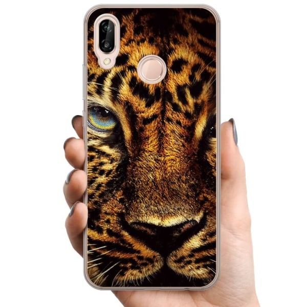 Huawei P20 lite TPU Mobildeksel leopard