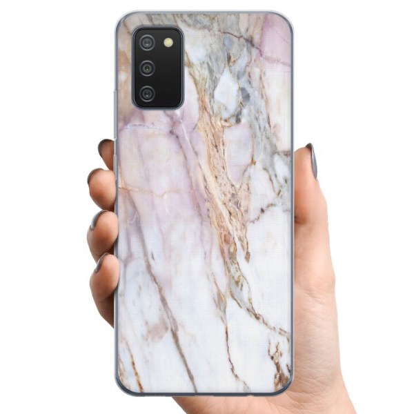 Samsung Galaxy A02s TPU Mobildeksel marmor