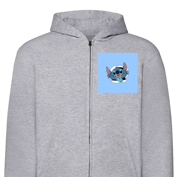 Zip-Hoodie | Hættetrøje med Lynlås til Voksne Stitch