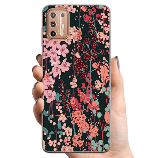 Motorola Moto G9 Plus TPU Mobildeksel Blomster