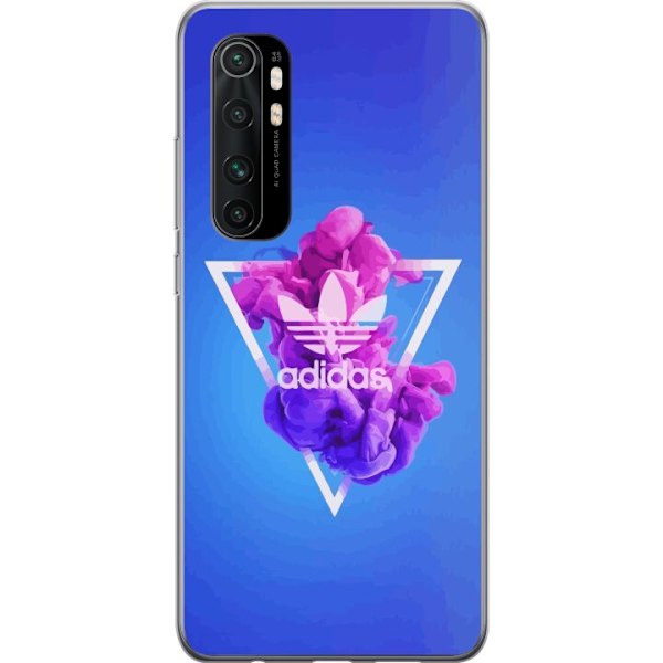 Xiaomi Mi Note 10 Lite Gennemsigtig cover Adidas-inspireret bl