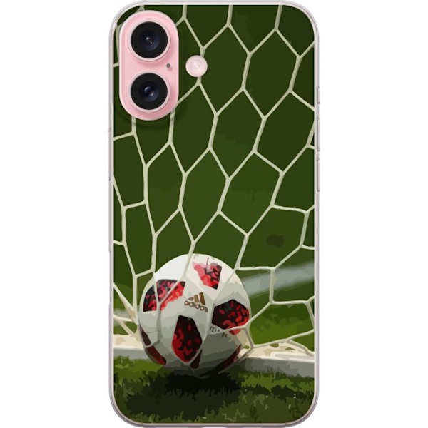 Apple iPhone 16 Gjennomsiktig deksel Fotballnett