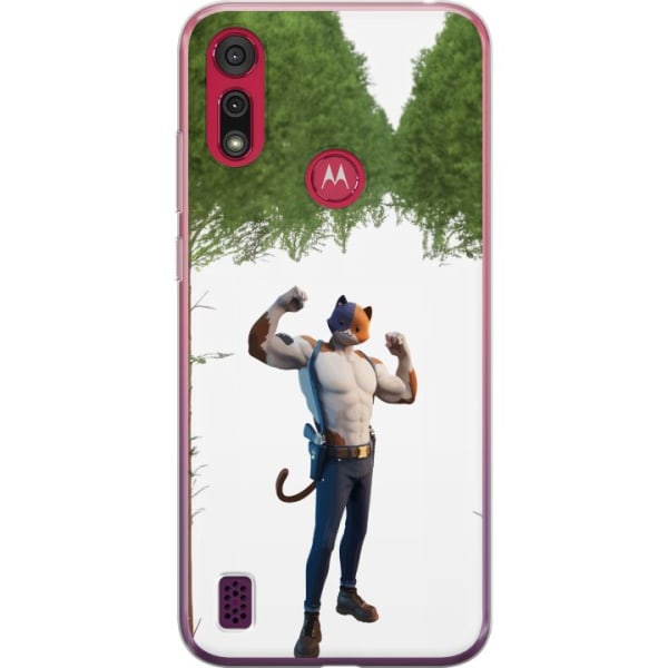 Motorola Moto E6s (2020) Läpinäkyvä kuori Fortnite - Meowsc