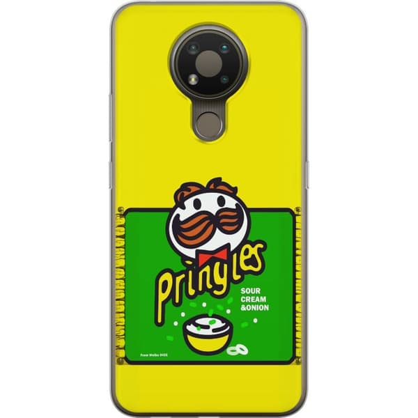 Kompatibelt Mobilskal till Nokia 3.4 Pringles gul