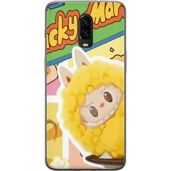 OnePlus 6T Läpinäkyvä kuori Labubu Wacky Mart Pop Mart -sarjan keräilyfiguuri Söpö Muotoilu Suosittu Teemalelu Sarja Luova Taidelelu