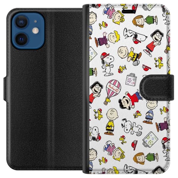 Kompatibelt Plånboksfodral till Apple iPhone 12 mini Snobben Snoopy