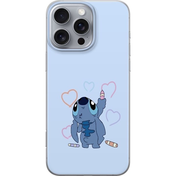 Kompatibelt Mobildeksel til Apple iPhone 16 Pro Max Stitch Hjerter