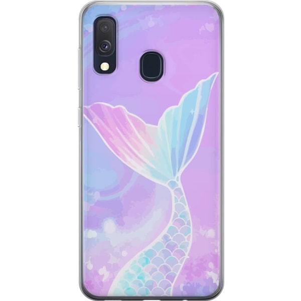 Samsung Galaxy A40 Gennemsigtig cover Havfrue