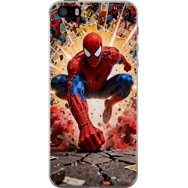 Kompatibelt Mobildeksel til Apple iPhone 5s Spider Man action