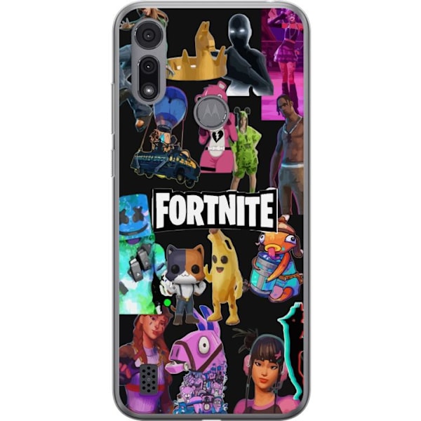 Motorola Moto E6i Gennemsigtig cover Fortnite