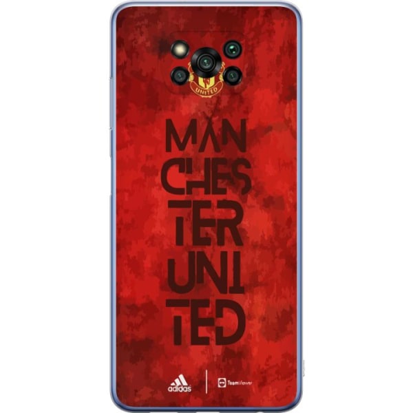Xiaomi Poco X3 Pro Gennemsigtig cover Manchester United FC