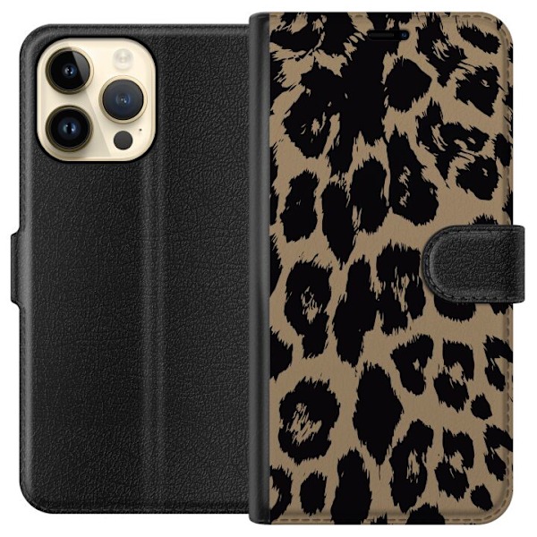 Apple iPhone 15 Pro Max Plånboksfodral Leopard