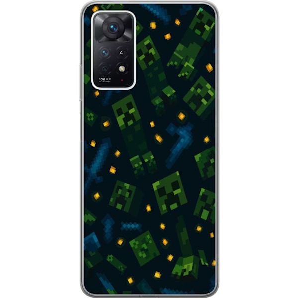 Xiaomi Redmi Note 11 Pro Läpinäkyvä kuori Minecraft Dungeons Mob