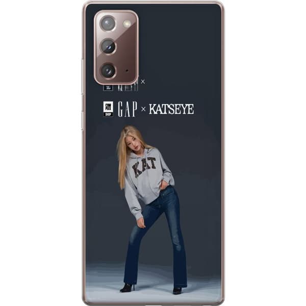 Kompatibelt Mobilskal till Samsung Galaxy Note20 KATSEYE blond modebild grå