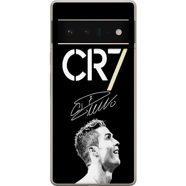 Google Pixel 6 Pro Genomskinligt Skal CR7 Ronaldo