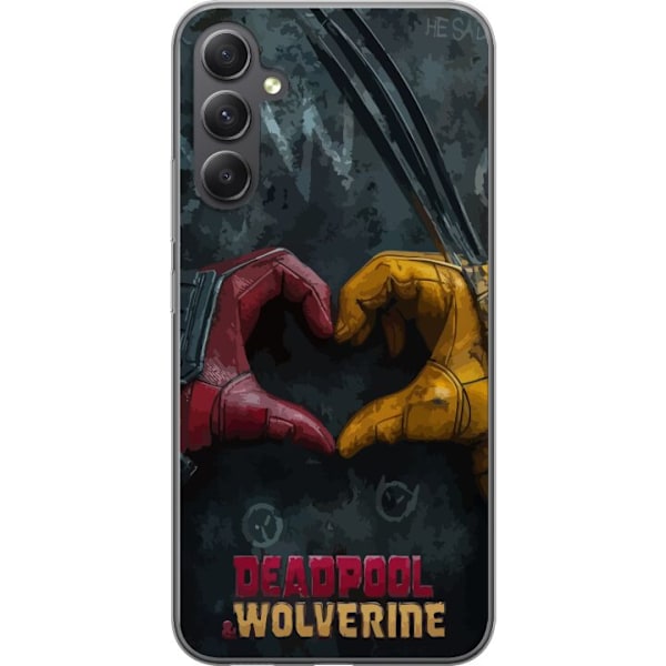 Samsung Galaxy A15 5G Läpinäkyvä kuori Wolverine Deadpool