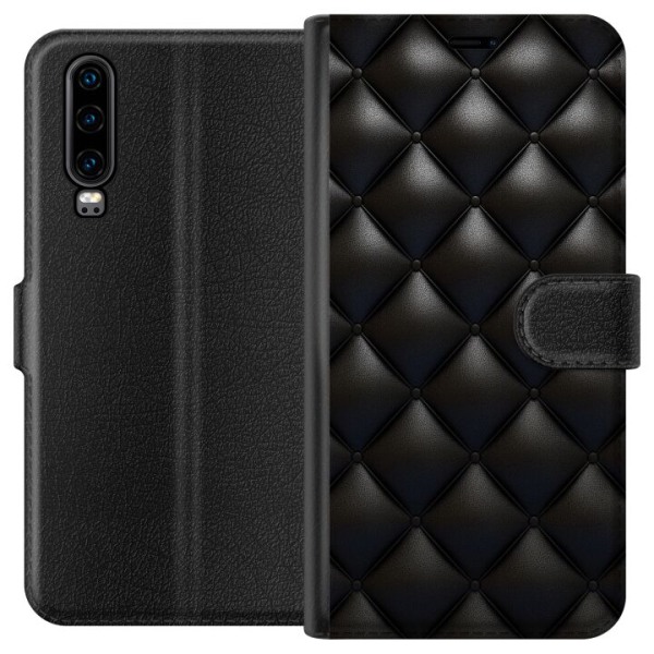 Huawei P30 Plånboksfodral Leather Black