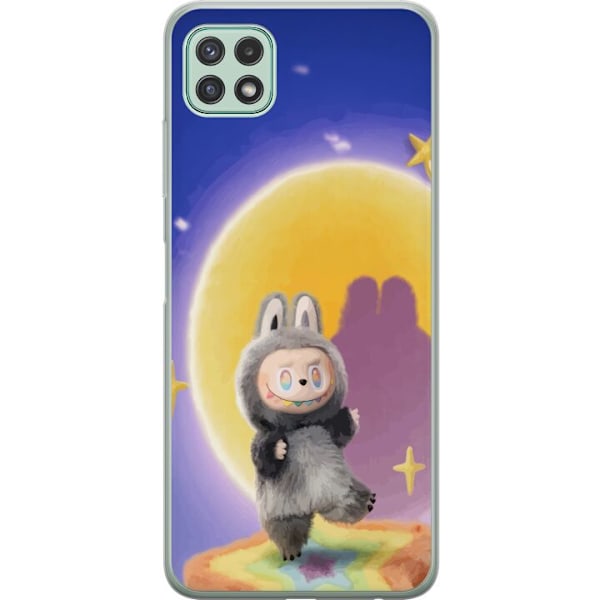 Samsung Galaxy A22 5G Läpinäkyvä kuori Labubu Neon Pop - Ne